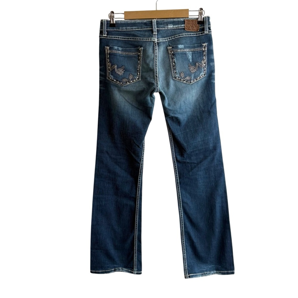 BKE Stella Boot Size 29 Dark Wash Bootcut Jeans Western Country Cowgirl Barn - Picture 2 of 8